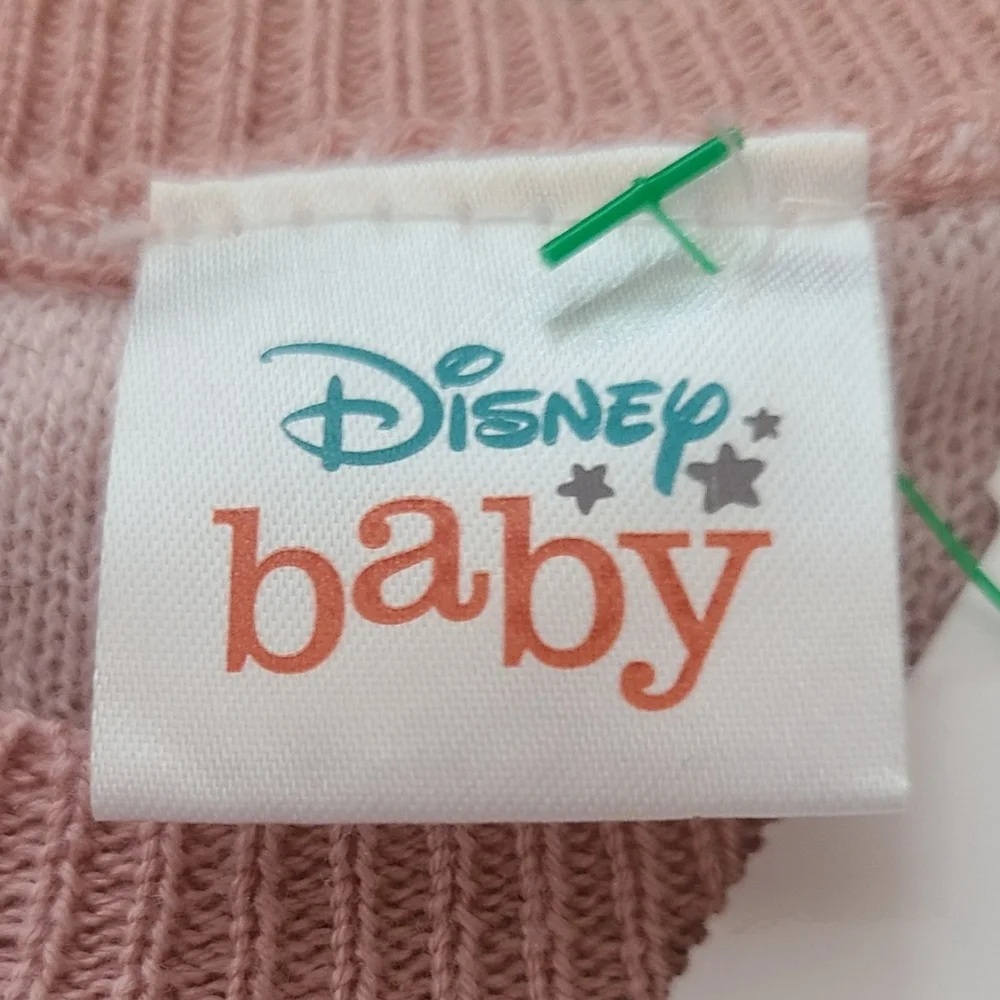 Disney Sweater For Newborn Baby Pink Minnie‎ Mouse Infant Size 0-3 Months NEW